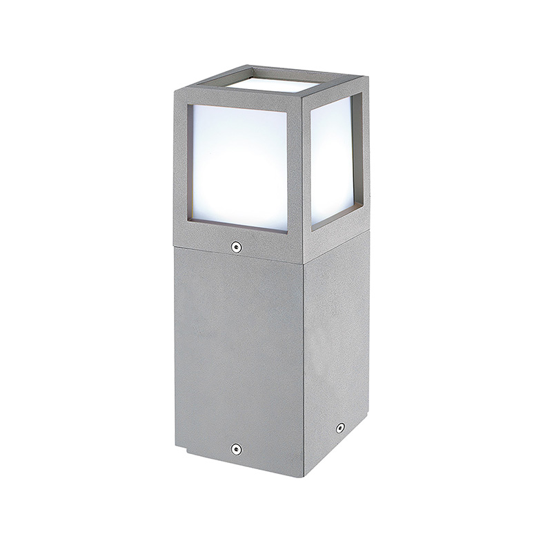 OLIVER - BOLLARD GRIGIO E27 IP65 26CM