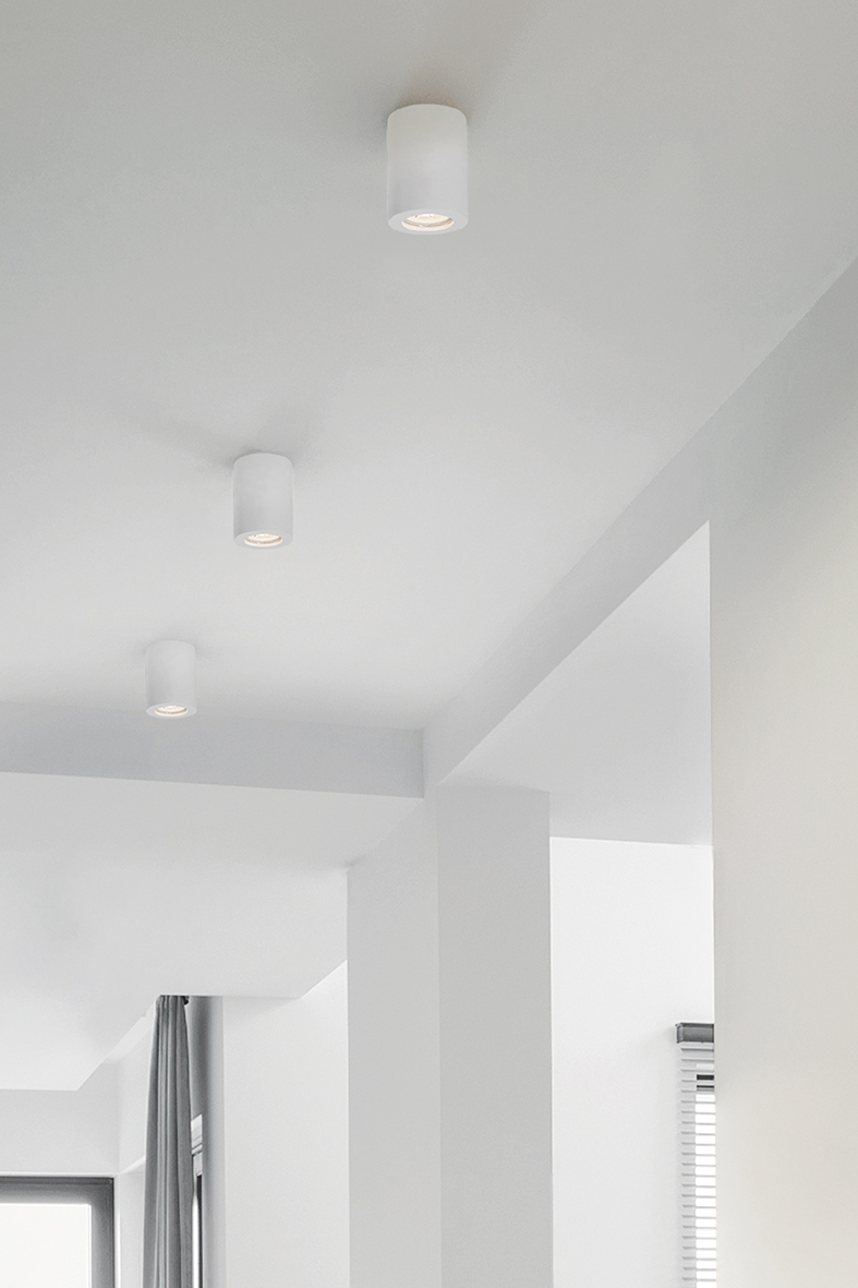 ARGO PLASTER - DOWNLIGHT A PLAFONE TONDO IN GESSO BIANCO GU10 IP20 - immagine 3