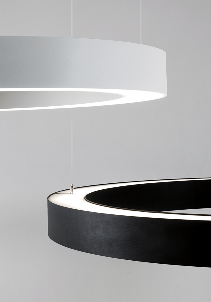 CERCLE - PLAFONIERA BIANCA LED 87W 3000K CRI90 - immagine 3