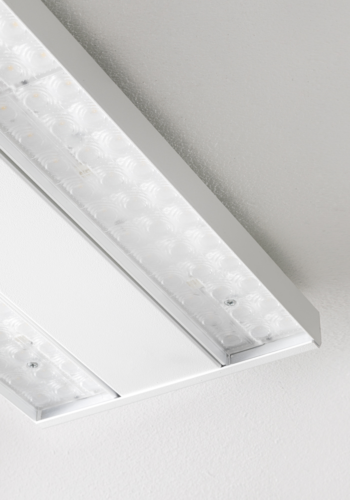 FIT - SOSPENSIONE BIANCA LED 85W 60° IP40 4000K CRI80 UGR22 IK06 - immagine 2
