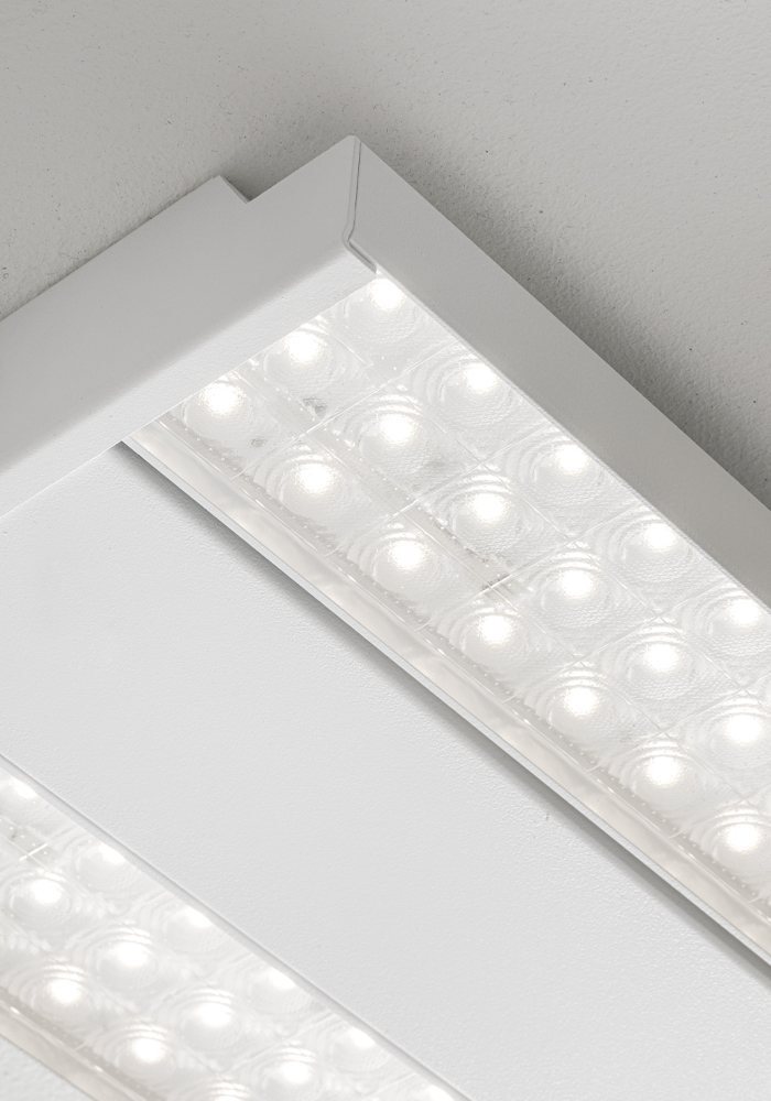 FIT - SOSPENSIONE BIANCA LED 85W 60° IP40 4000K CRI80 UGR22 IK06 - immagine 3