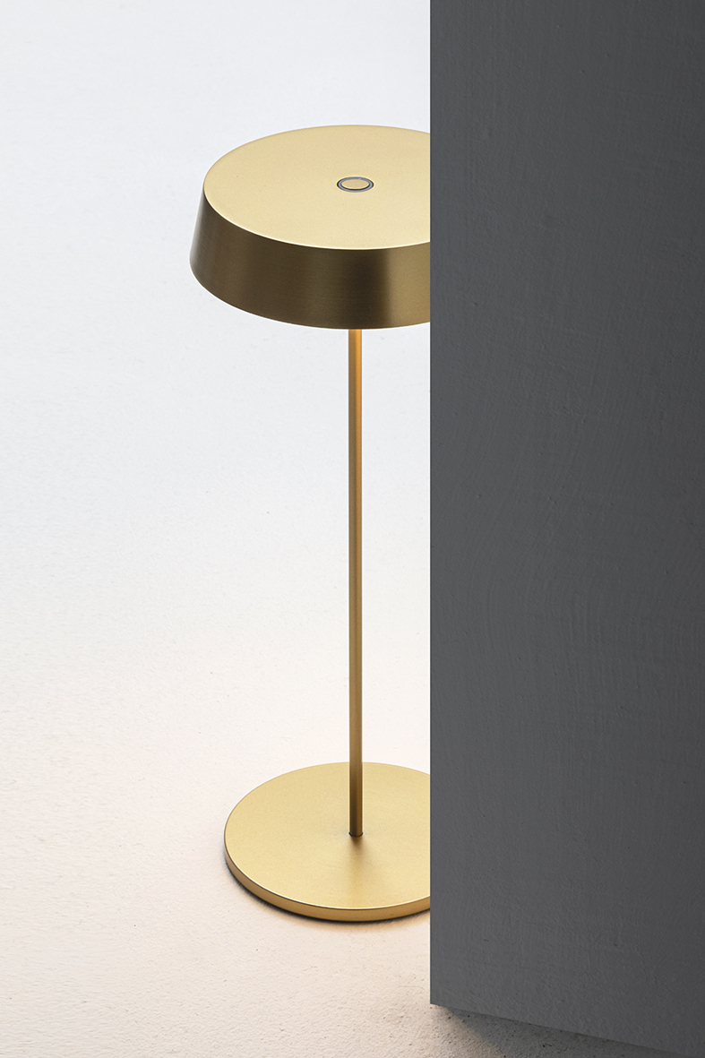 INEMURI - GOLD LED PORTABLE TABLE LAMP 2,2W IP54 2700K CRI85 - Image 3