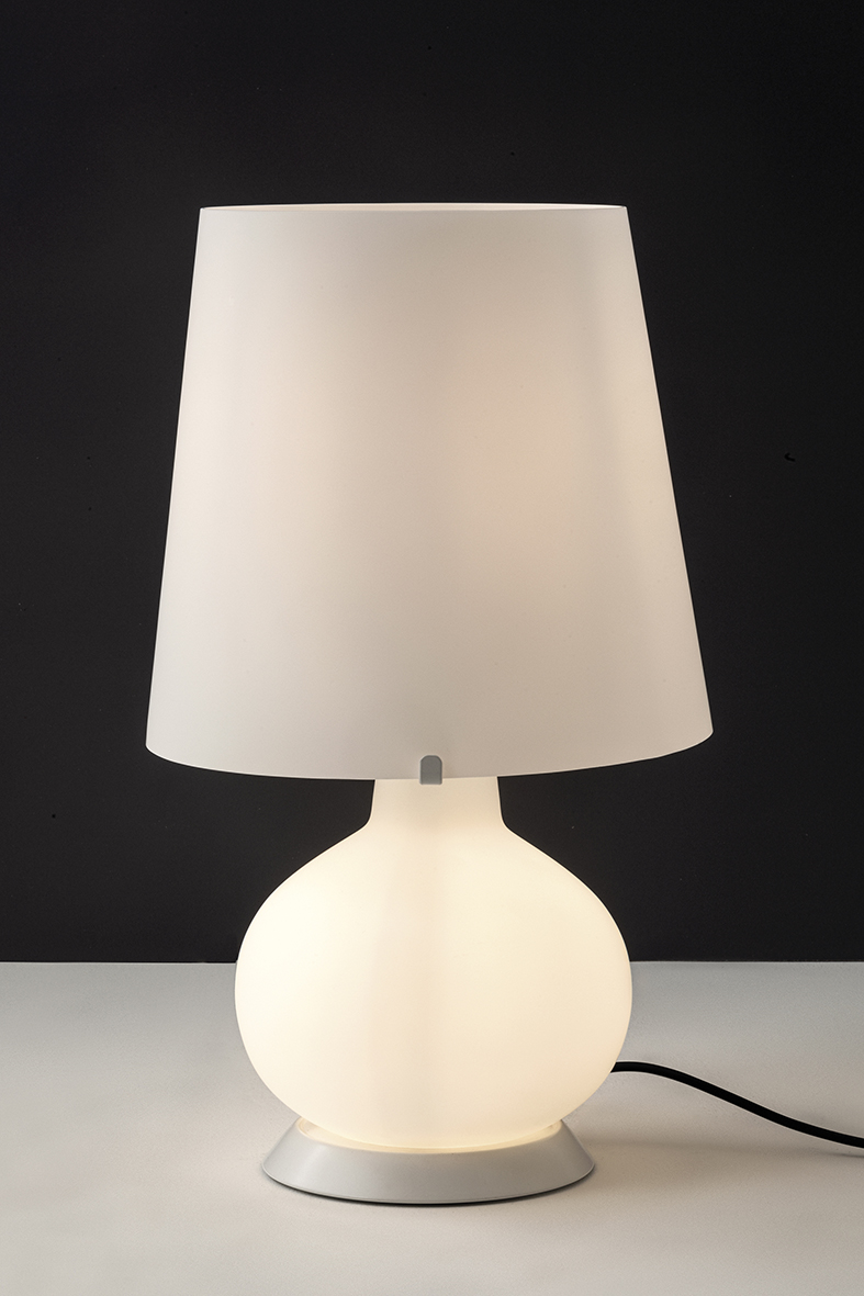 JUDY - WHITE/WHITE SATIN GLASS E14+E14 TABLE LAMP IP20 20CM - Image 2