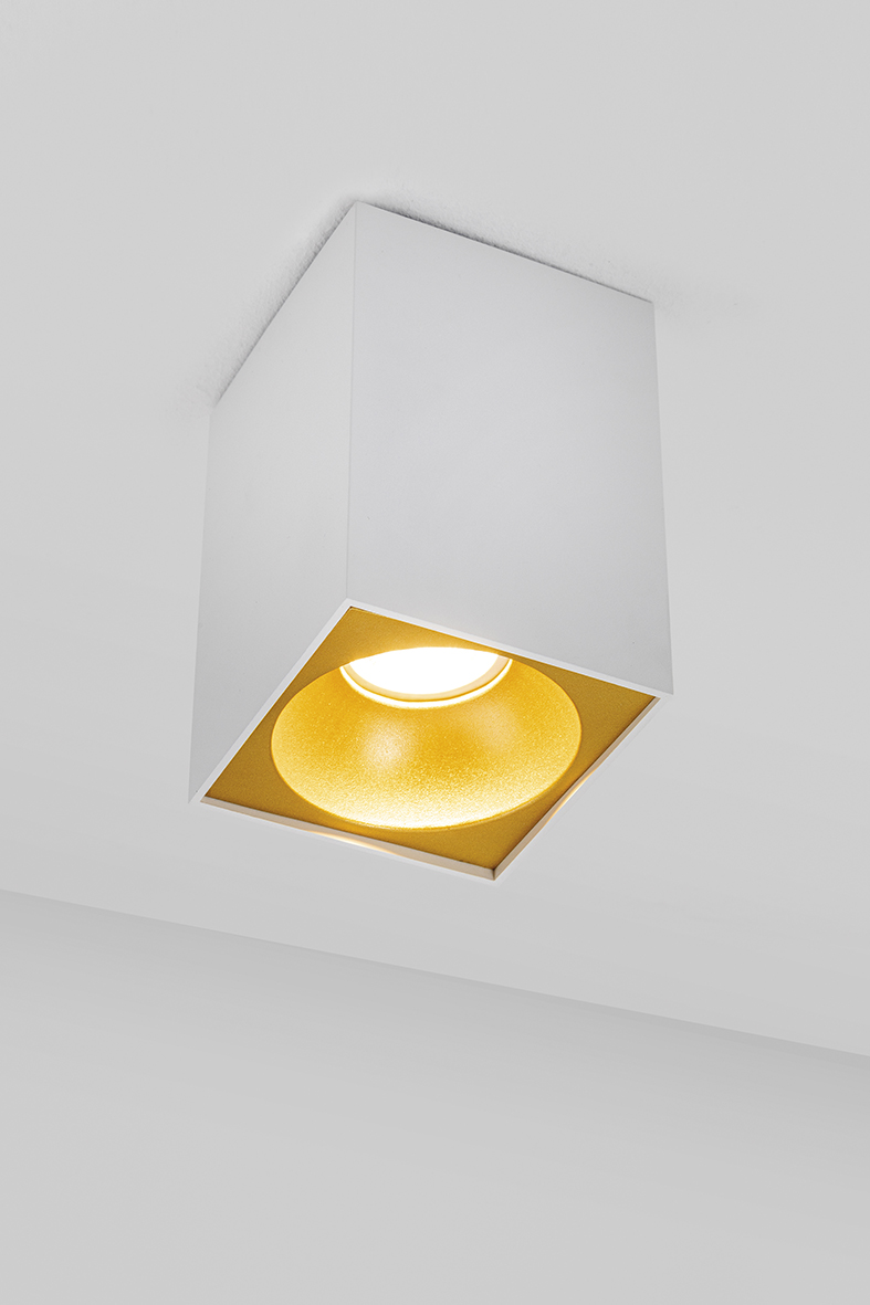 PICK - WHITE SQUARE GU10 CEILING DOWNLIGHT IP20 - Image 3