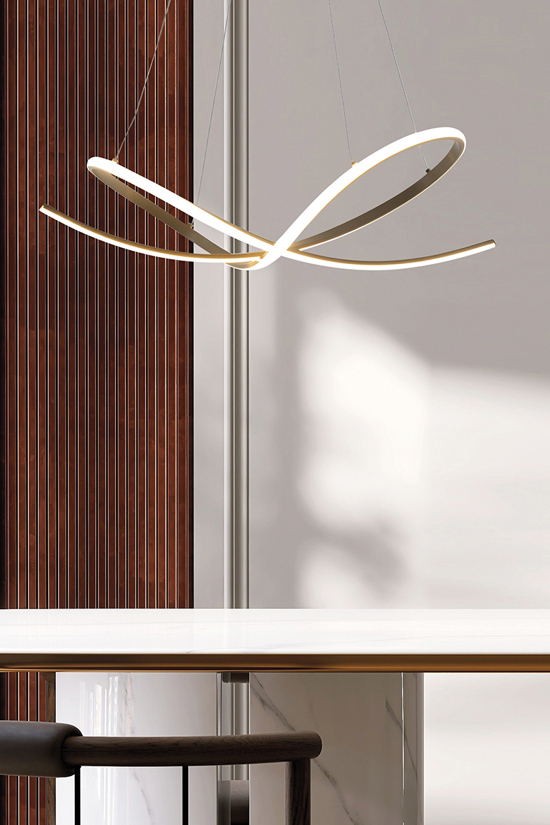 SAVOY - APPLIQUE ORO SATINATO LED 8W IP20 3000K - immagine 2