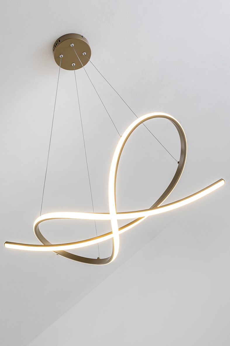 SAVOY - APPLIQUE ORO SATINATO LED 8W IP20 3000K - immagine 3