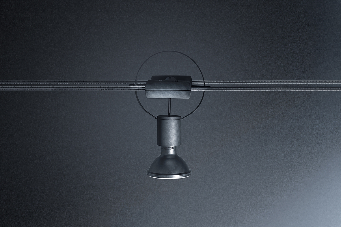 WIRE - SISTEMA A TESATA NERO E27 IP20 - immagine 5