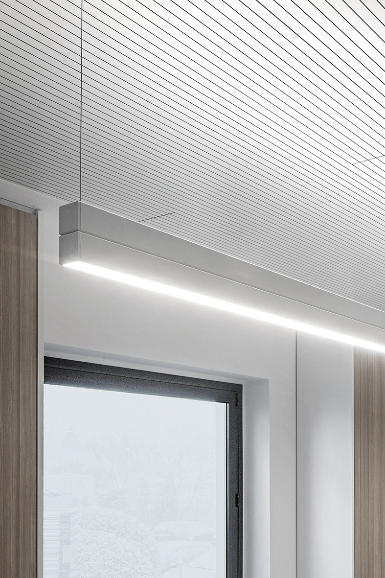 YEN - SISTEMA LINEARE BIEMISSIONE NERO LED 60W 120° IP20 3000K CRI90 DALI - immagine 3
