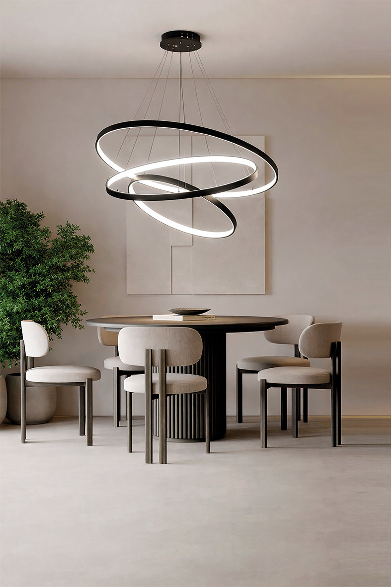 ZERUM - SOSPENSIONE BIANCA LED 45W IP20 3000K - immagine 4