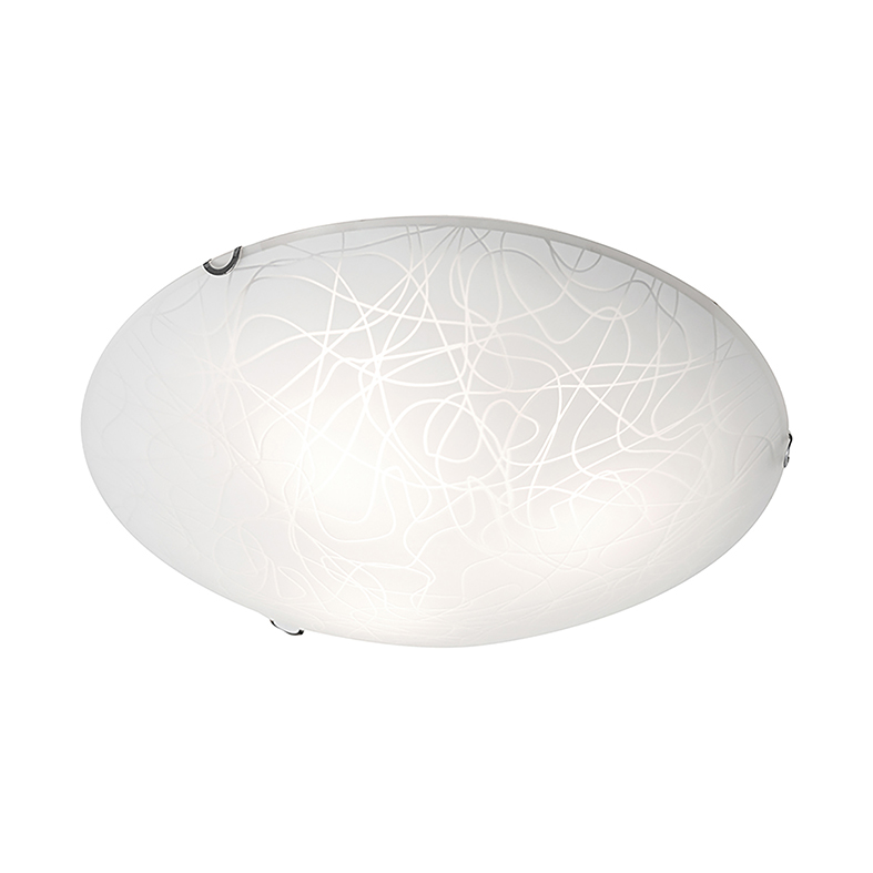 MAGO’ – SILKSCREENED OPAL GLASS E27 CEILING LAMP IP20 41CM