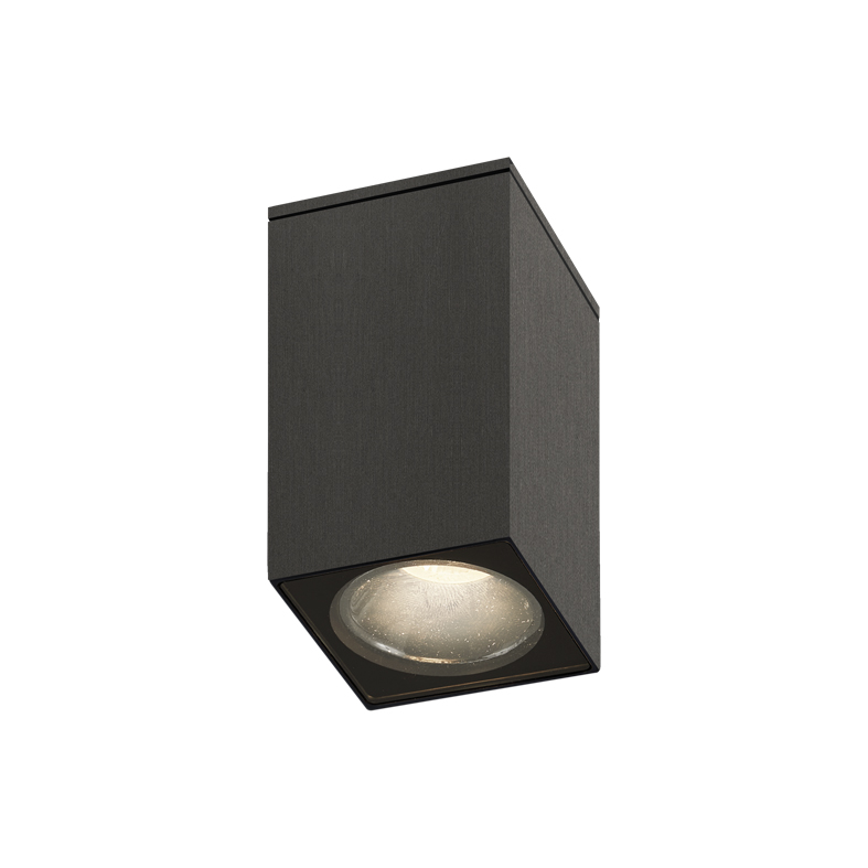 ARGO – DOWNLIGHT A PLAFONE QUADRATO TITANIO CON LAMPADINA GU10 MINI 2700K NER