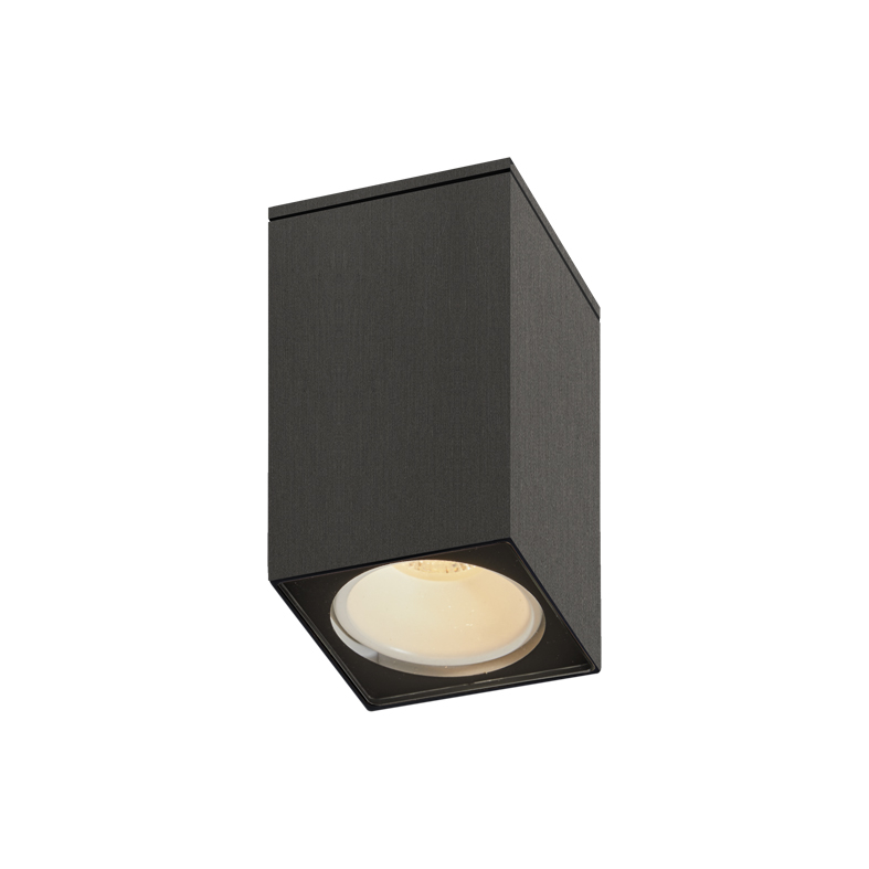 ARGO – DOWNLIGHT A PLAFONE QUADRATO TITANIO CON LAMPADINA GU10 MINI 4000K BIA