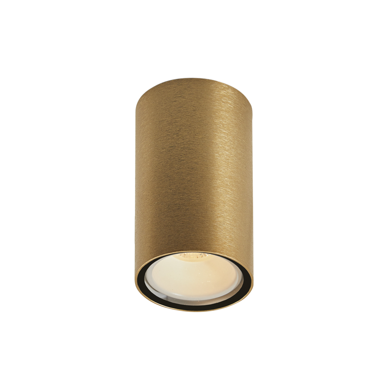 ARGO – DOWNLIGHT A PLAFONE TONDO ORO CON LAMPADINA GU10 MINI 2700K BIANCA