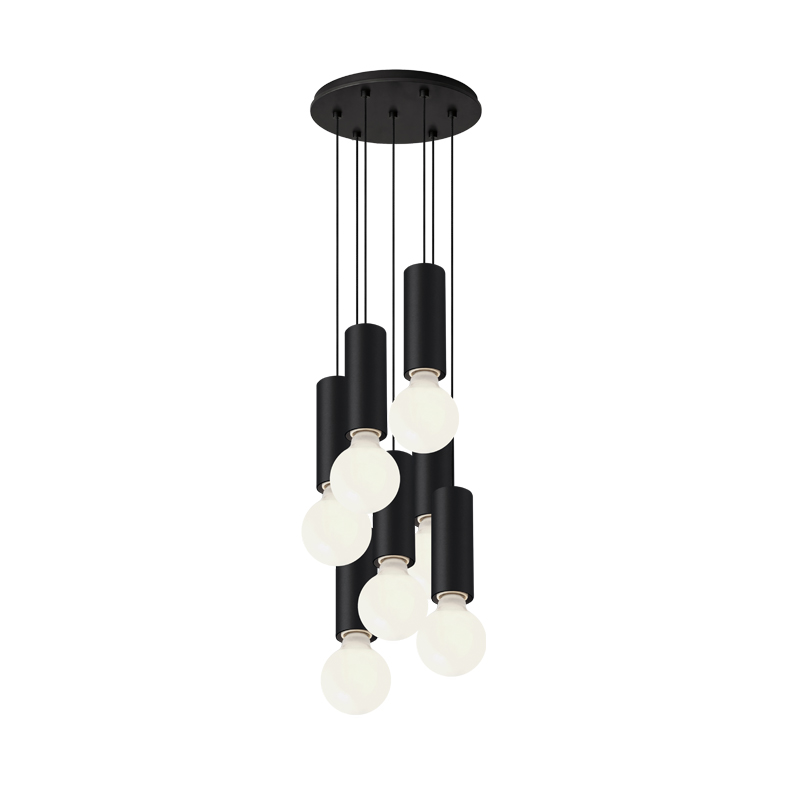 AXIOM EVO ROUND CEILING ROSE 7 ELEMENTS E27