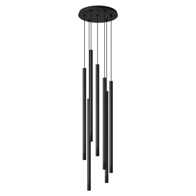 AXIOM EVO ROUND CEILING ROSE 7 ELEMENTS LED MINI