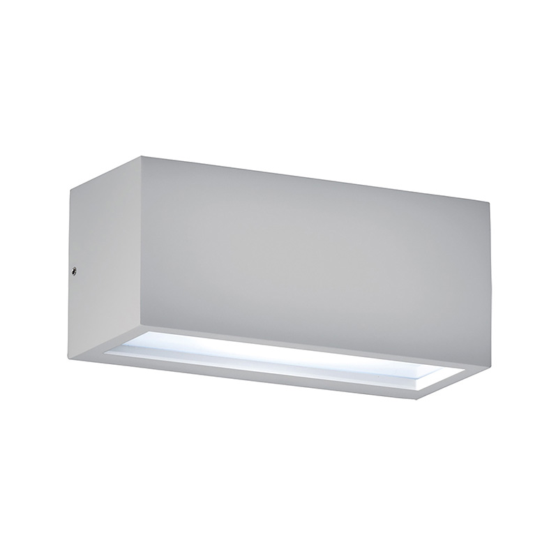 GUAVA – APPLIQUE GRIGIA LED 12W 120-120° IP65 4000K CRI80
