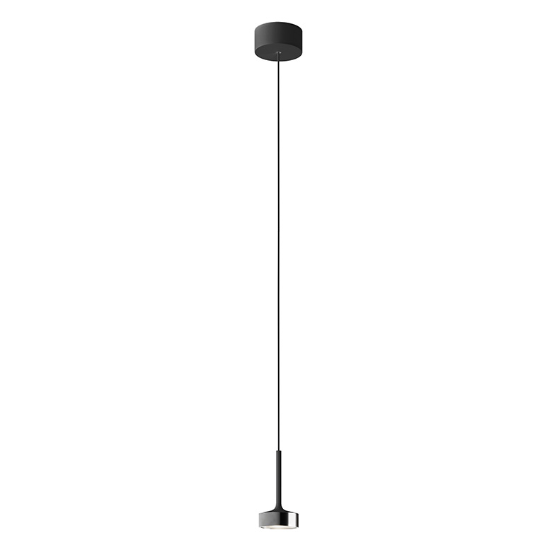HOLE – SOSPENSIONE NERO/CROMO LED 7W 38° IP20 3000K CRI90