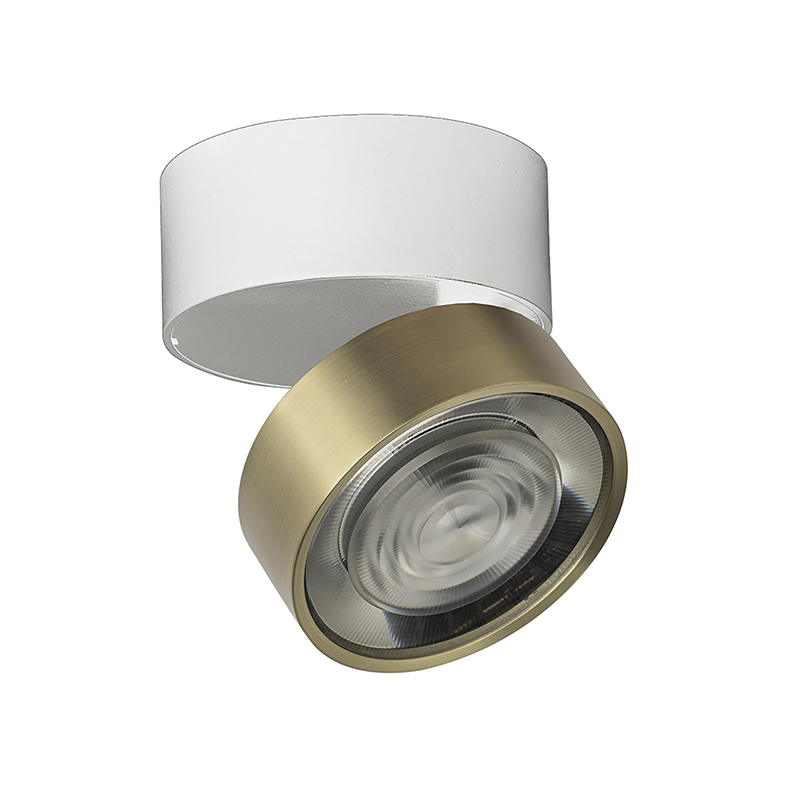 HOLE – APPLIQUE/PLAFONIERA BIANCO/ORO LED 13W 38° IP20 3000K CRI90