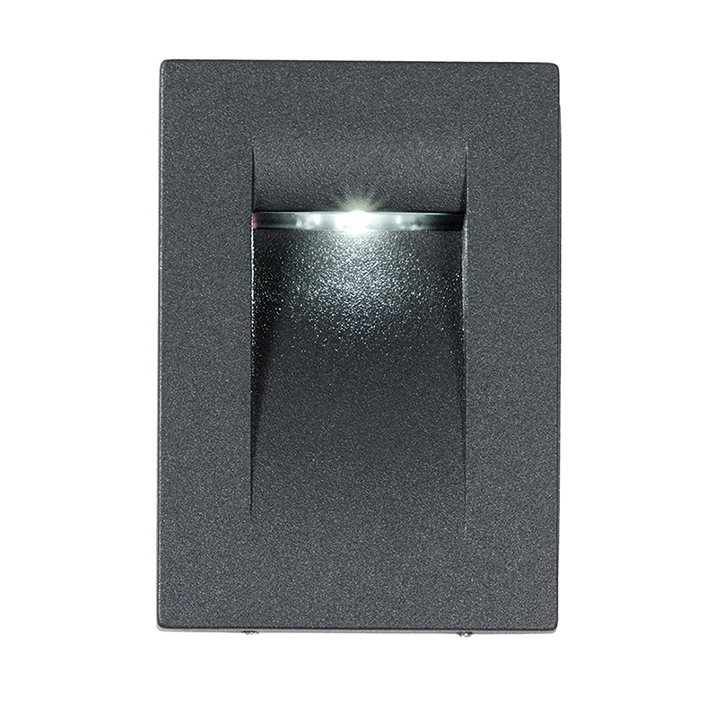 KORA – SEGNAPASSO VERTICALE ANTRACITE LED 3W 45° IP65 4000K CRI80