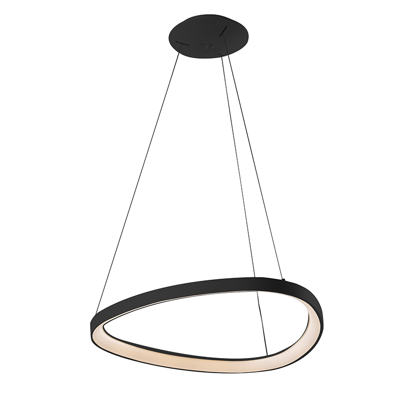 LOTUS – SOSPENSIONE NERA  LED 60W IP20 3000K CRI80