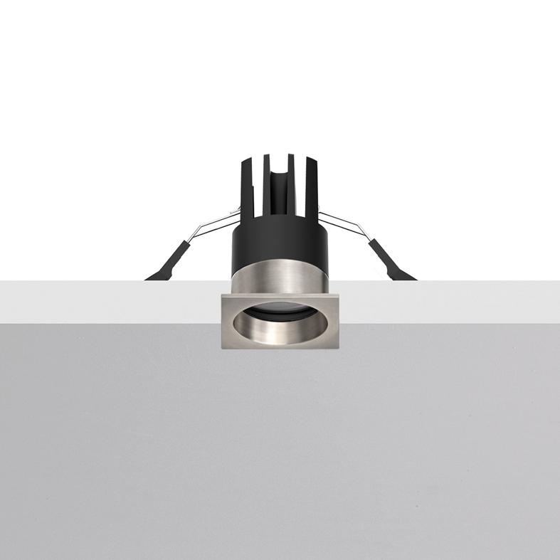 MEGA EVO – DOWNLIGHT NIKEL OPACO QUADRATO LED 3,4W 4000K IP65