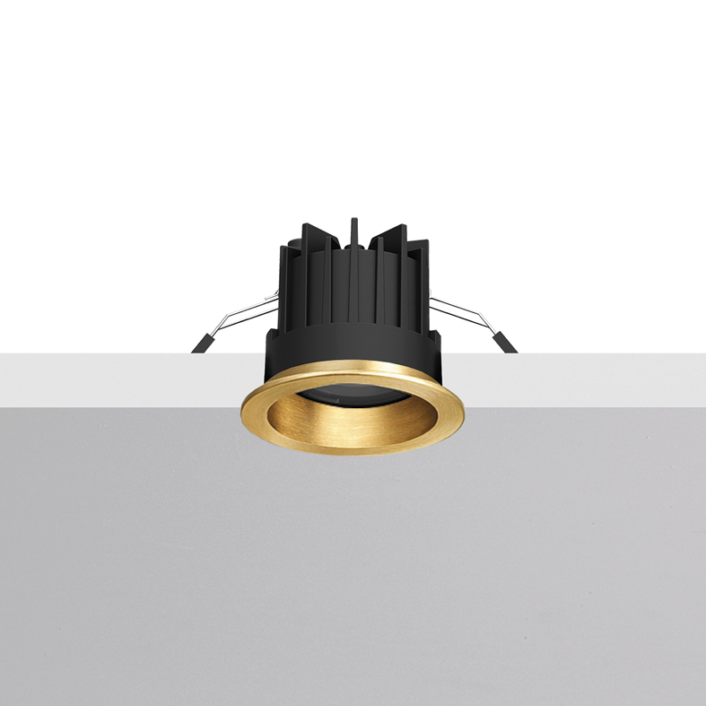 MEGA EVO – GOLD ROUND LED DOWNLIGHT 8,8W 4000K IP65