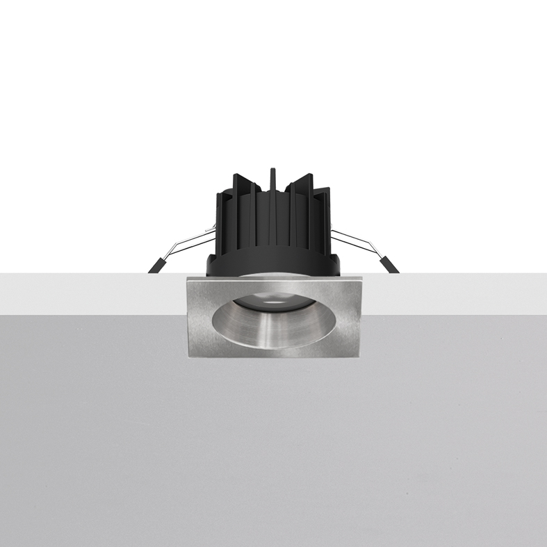 MEGA EVO – DOWNLIGHT NICHEL OPACO QUADRATO LED 8,8W 3000K IP65