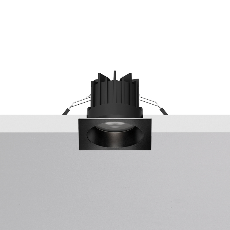 MEGA EVO – DOWNLIGHT NERO QUADRATO LED 8,8W ,3000K IP65