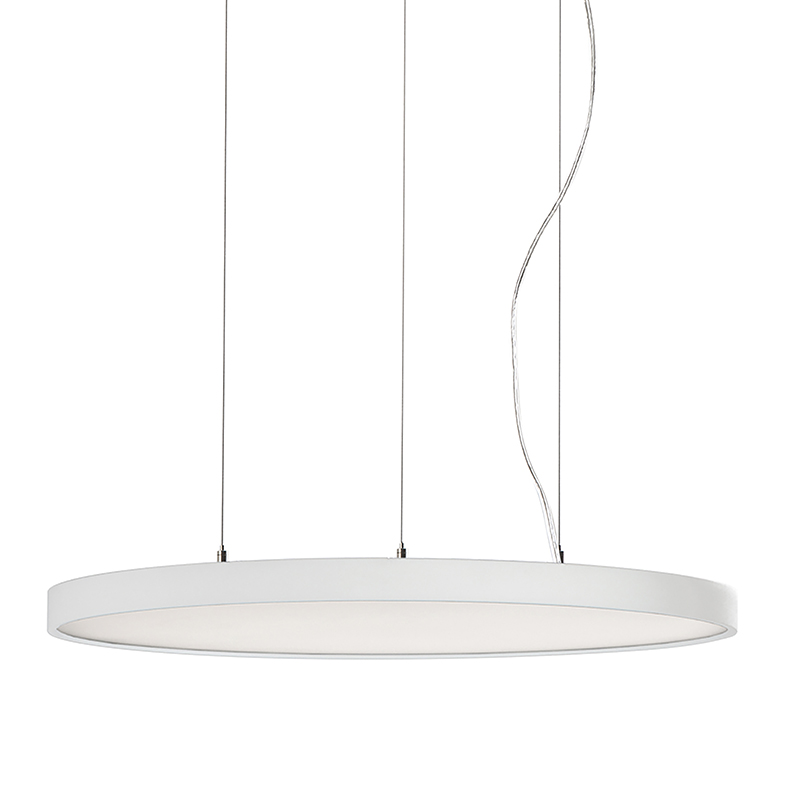 MO’N – SOSPENSIONE MONOEMISSIONE BIANCA LED 80W 3000K CRI>90 DALI