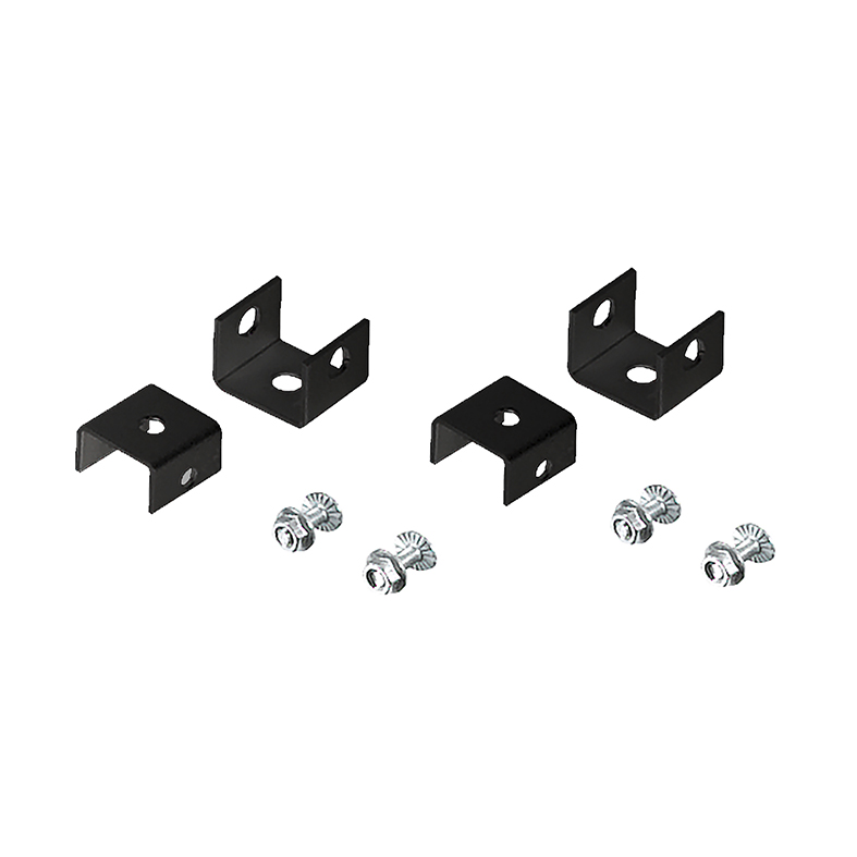 NASHI EVO – COPPIA STAFFE PER FISAGGIO A PLAFONE NERE PER MONOEMISSIONE NASHI