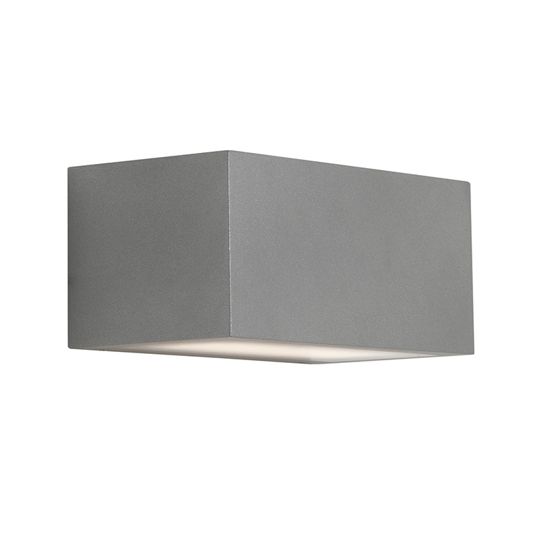 RUFY – APPLIQUE BIEMISSIONE GRIGIO LED 24W 100 – 100° IP65 3000K CRI80