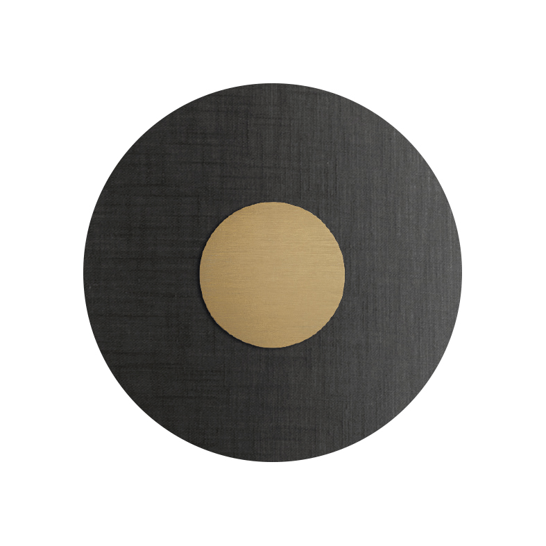 SOLARIS – GOLD LED WALL LAMP/ANTHRACITE LAMPSHADE 12W 3000K CRI90 IP20