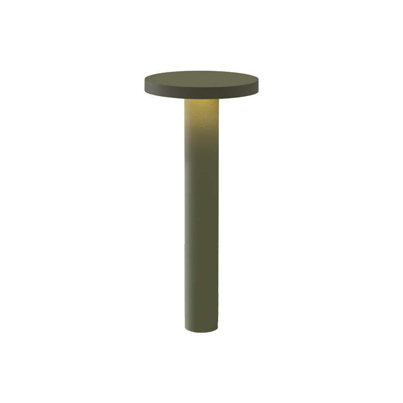 TIBERIO – BOLLARD VERDE LED 10W 82° IP65 4000K CRI80 20D 45CM