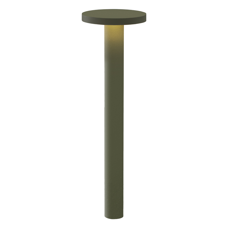 TIBERIO – BOLLARD VERDE LED 10W 82° IP65 3000K CRI80 20D 75CM