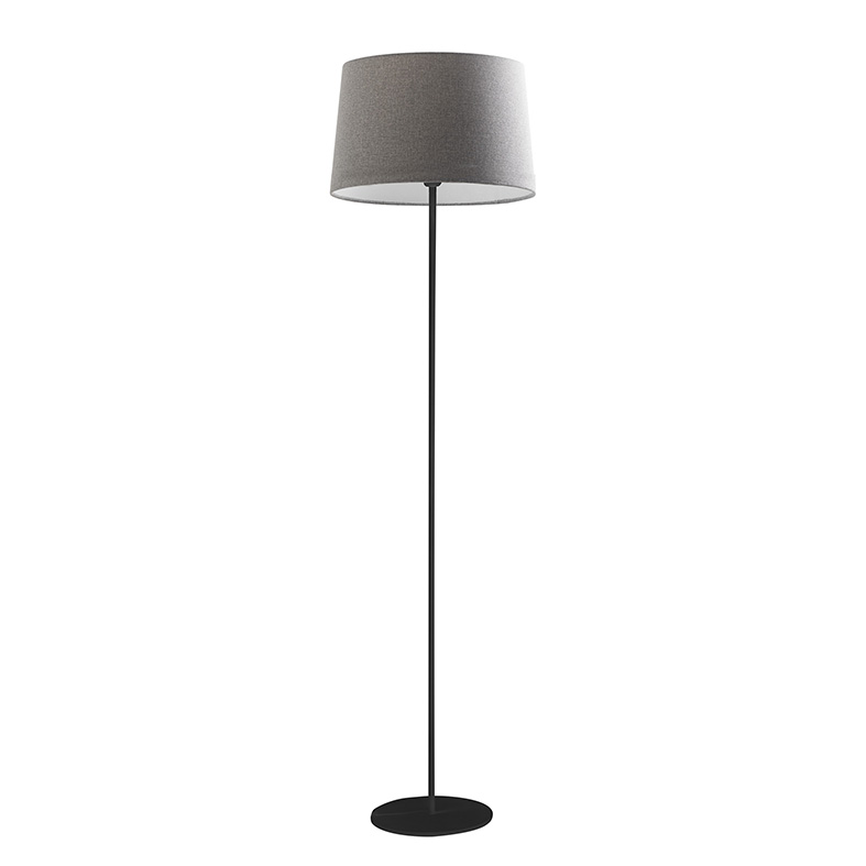 VIVIEN – PIANTANA NERA/PARALUME CONICO GRIGIO E27 IP20 48CM