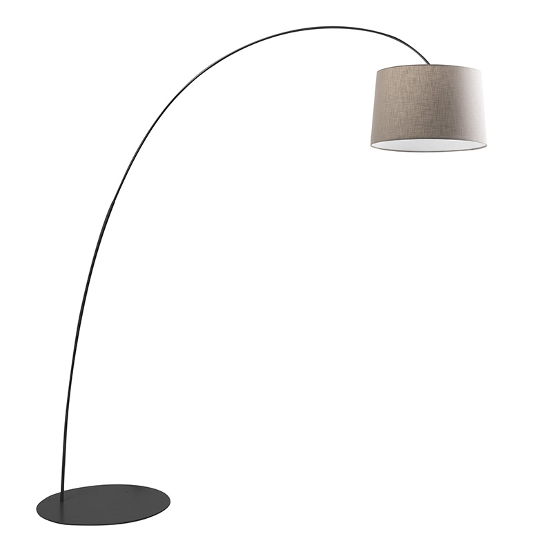 VIVIEN – PIANTANA NERA/PARALUME CONICO AVORIO E27 IP20 60CM