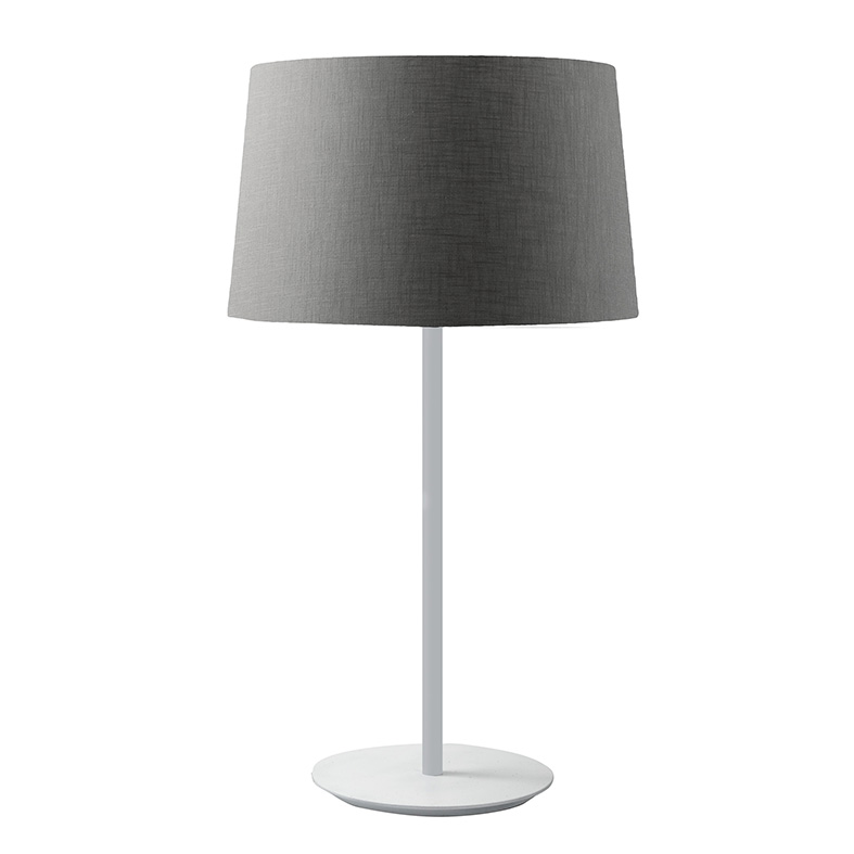 VIVIEN – BLACK E27 TABLE LAMP/ANTHRACITE CONICAL LAMPSHADE IP20
